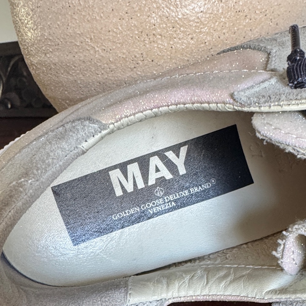Golden Goose May Glitter Sneakers with OG Black Laces - Picture 6 of 6